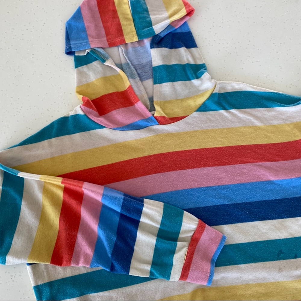 Revive cropped rainbow hoodie. Size Small